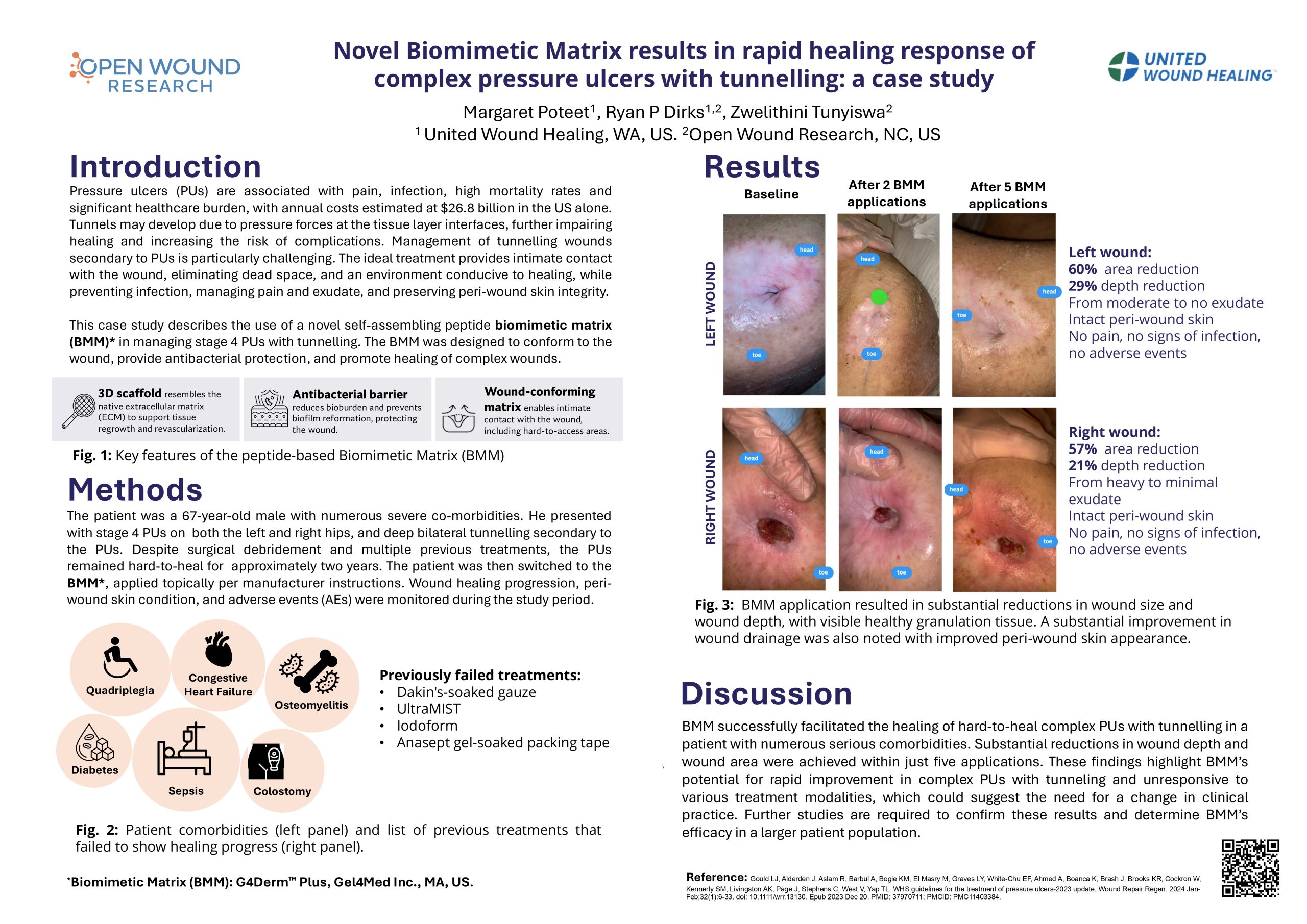 CAMPS Summit 2025 - Novel Biomimetic Matrix results in rapid healing response of complex pressure ulcers with tunnelling: a case study